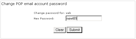 Changing your email account password